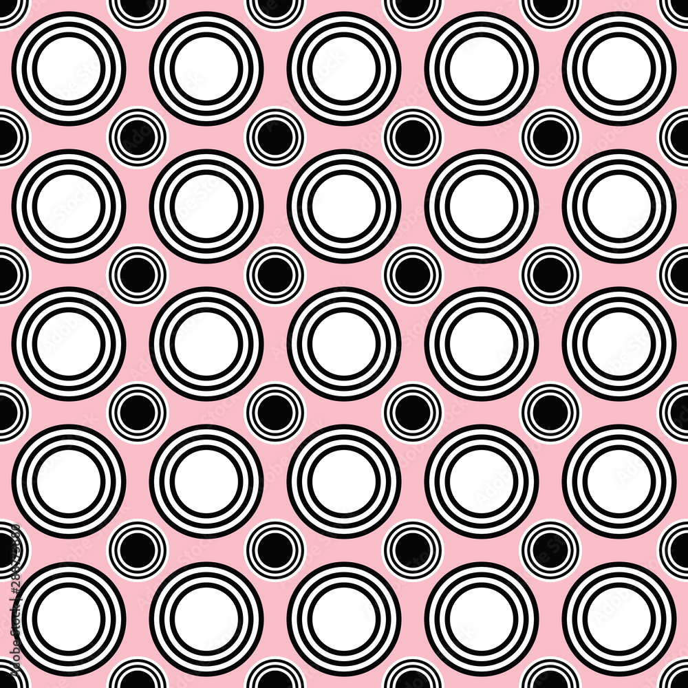 Seamless geometric circle pattern background - vector illustration Seamless geometric circle pattern background - vector illustration