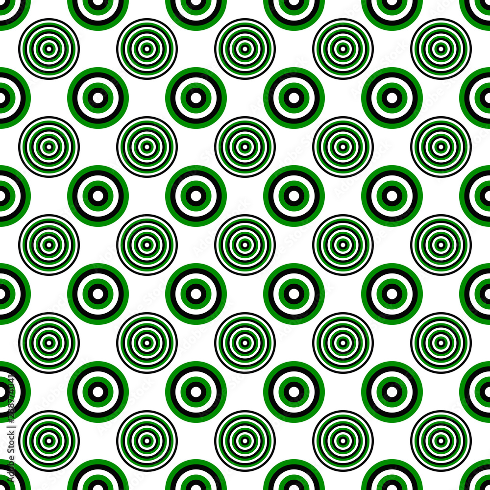 Fototapeta premium Seamless geometrical circle pattern background - vector design