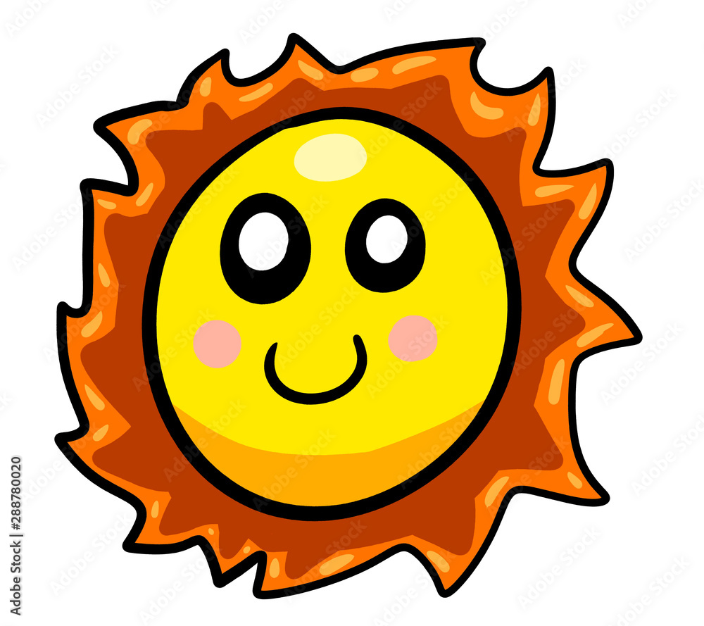 Cartoon Stylized Sun Cartoon Stylized Sun