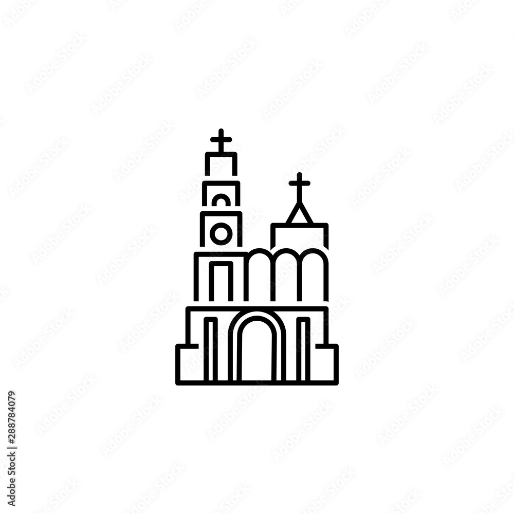 Belgium, cathedral icon. Element of Belgium icon