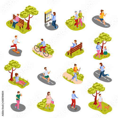 City People Isometric Set 