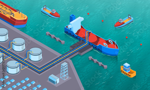 Isometric Tanker Loading Composition