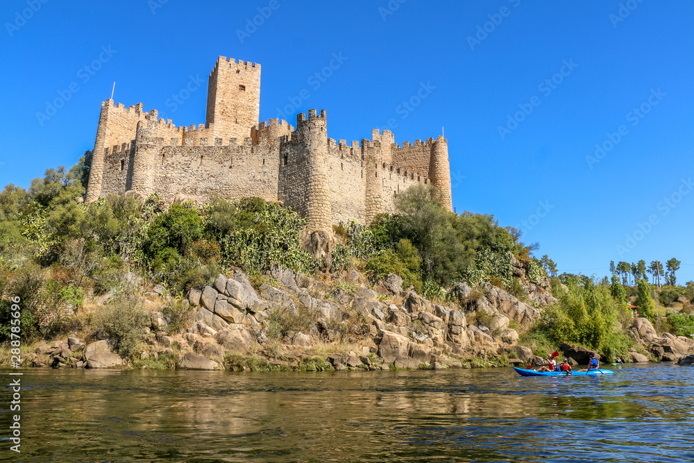 Canoeing and Kayaking in the Templar Castle of Almourol - Tagus River - Portugal