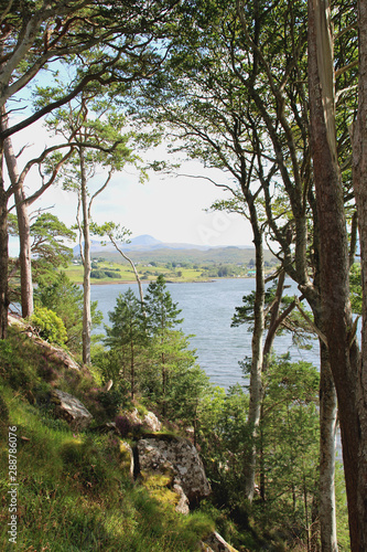 Romantische schottische Landschaft bei Portree