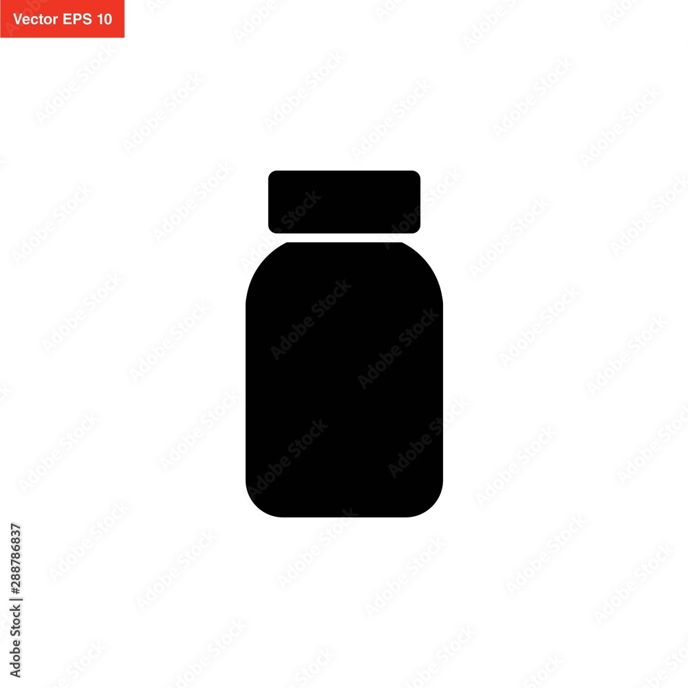 bottle medicine icon vector design bottle medicine icon vector design