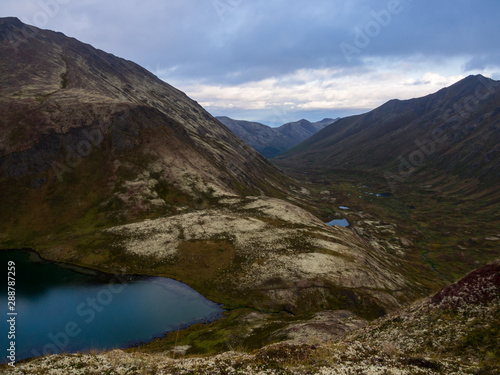 Alaska Landscape, Tarn and Lush Valley, Chugach State Park