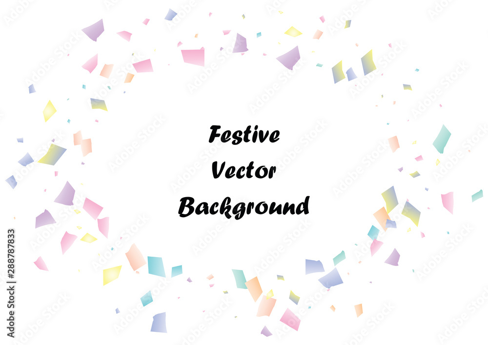 Festive color rectangle confetti background. Abstract frame confetti texture for holiday, postcard, poster, website, carnival, birthday, children's parties. Cover confetti mock-up. Wedding card layout Festive color rectangle confetti background. Abstract frame confetti texture for holiday, postcard, poster, website, carnival, birthday, children's parties. Cover confetti mock-up. Wedding card layout