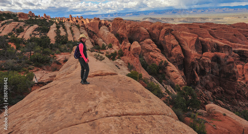 Hiking in Arches National Park