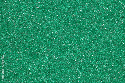 Background of sparkly Christmas green sugar crystals