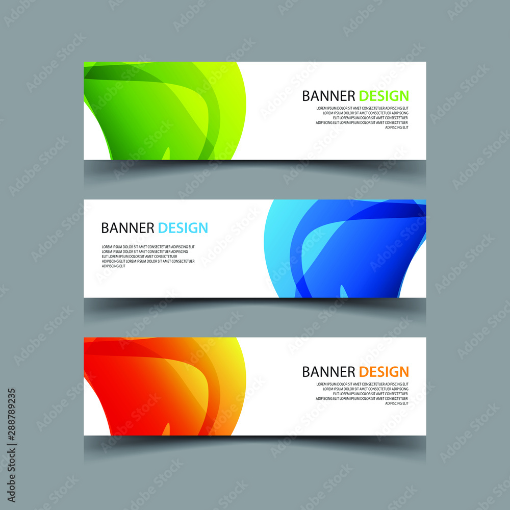 Fototapeta premium Vector Abstract design banner web template