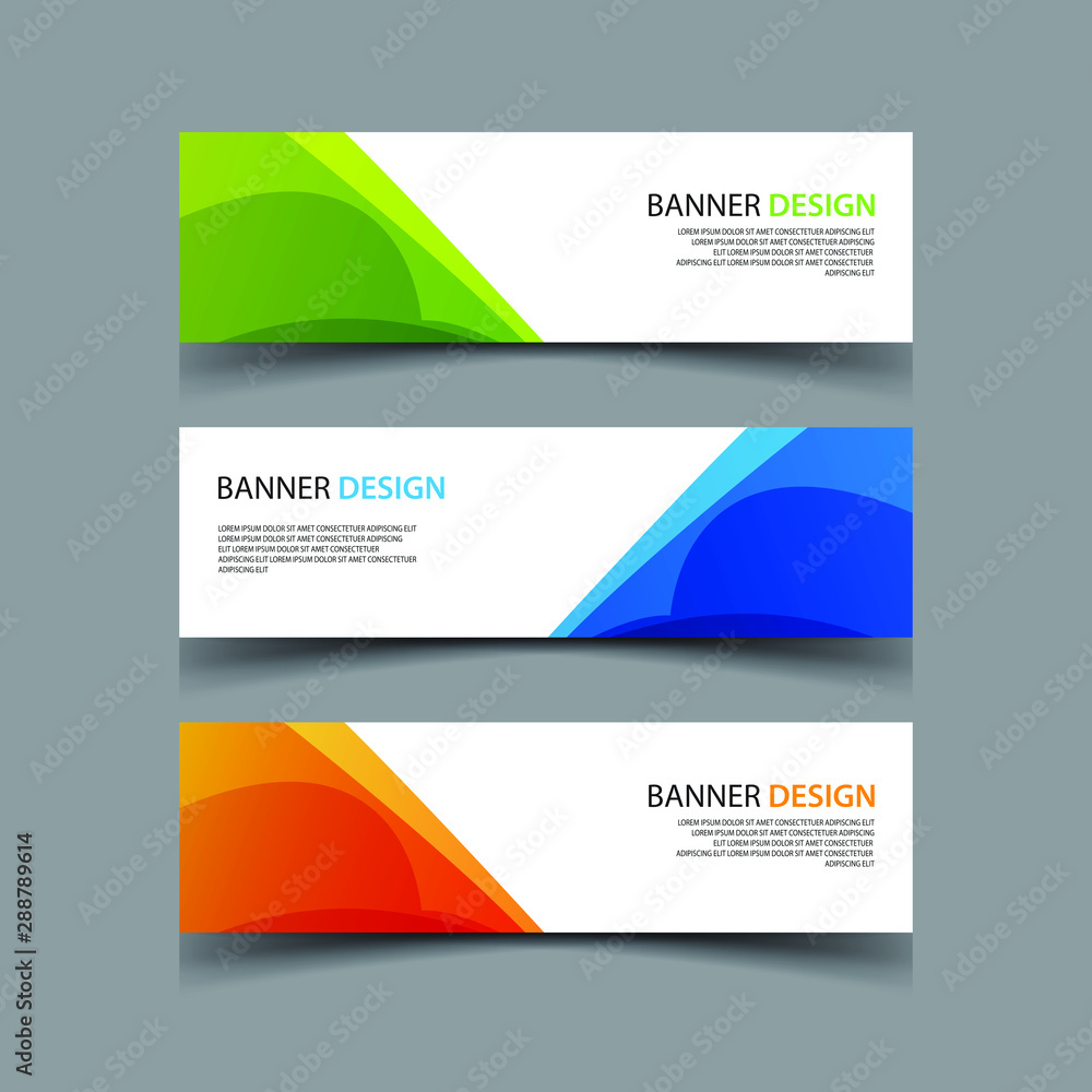 Fototapeta premium Vector Abstract design banner web template