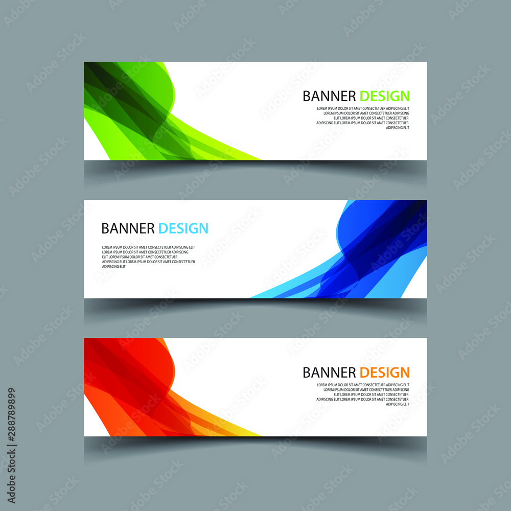 Fototapeta premium Vector Abstract design banner web template
