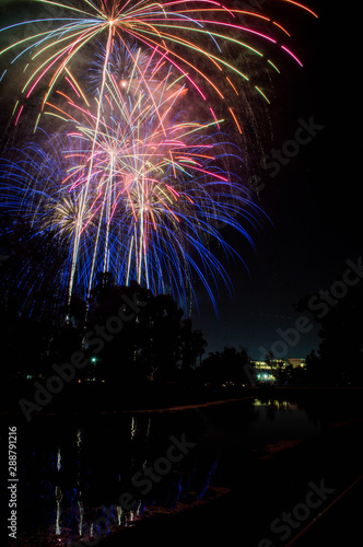 July 4th fireworks in Pasadena, CA 