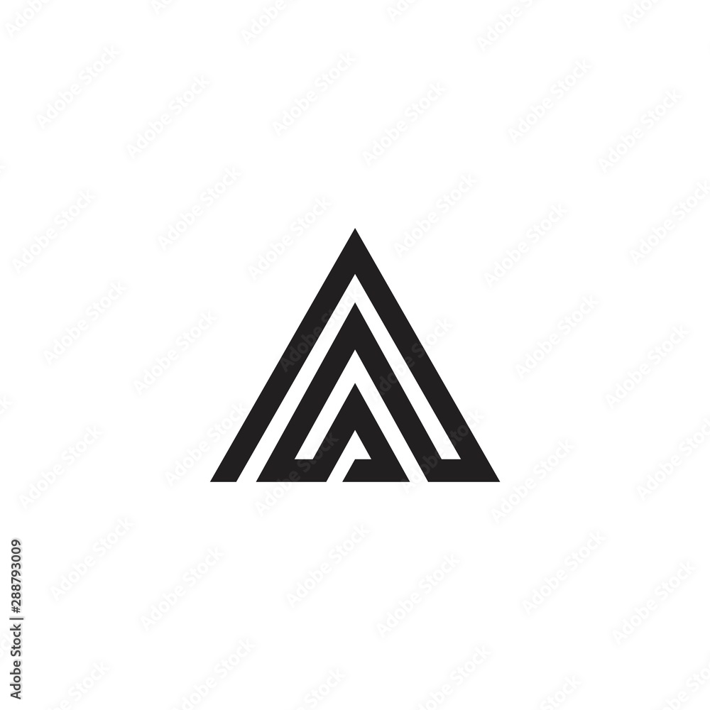 Creative Modern letter A, triangle. Vector logo icon template Creative Modern letter A, triangle. Vector logo icon template
