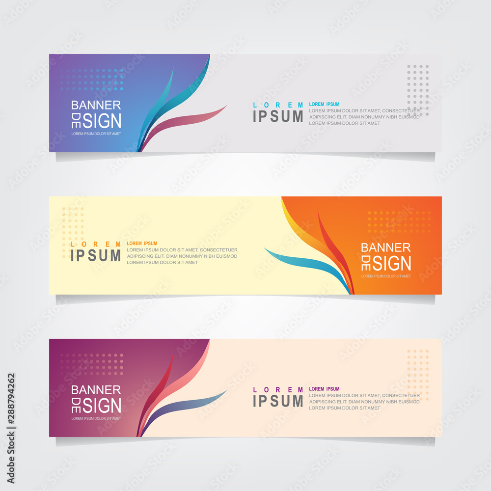 Vector abstract banner design web template. Abstract geometric background can used for letterhead, header, footer, layout, letterhed, landing page and print media
