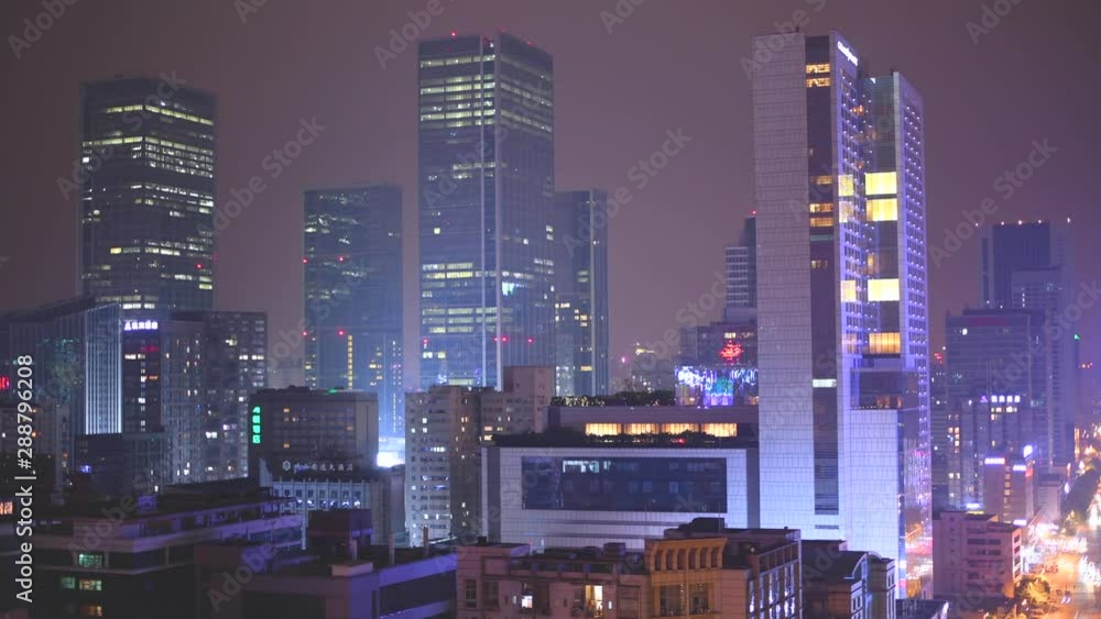 Midnight view of the city