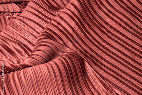 Картината върху платно Pleat Fabric in long line drape with shadow, pleated style of textile pattern in