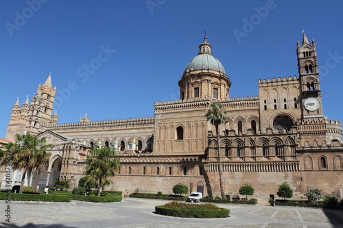 Palermo, Italy - June 29, 2016: The cathedral of Palermo