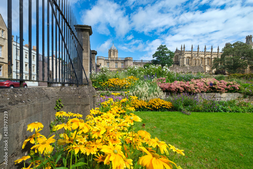 The Christ Church College and gardens at the University of Oxford