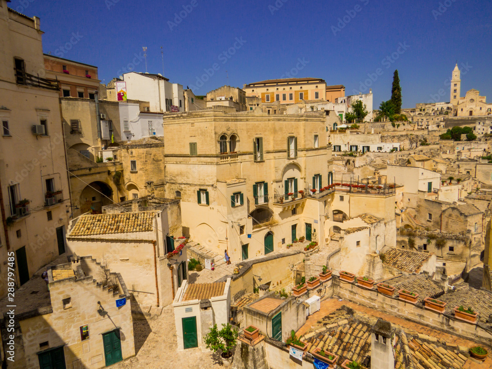 View of Matera, Basilicata, southern Italy
