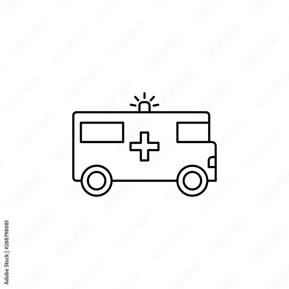 Ambulance medical icon. Element of natural disaster icon Ambulance medical icon. Element of natural disaster icon