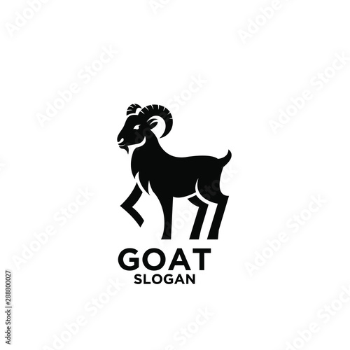 goat logo icon design vector