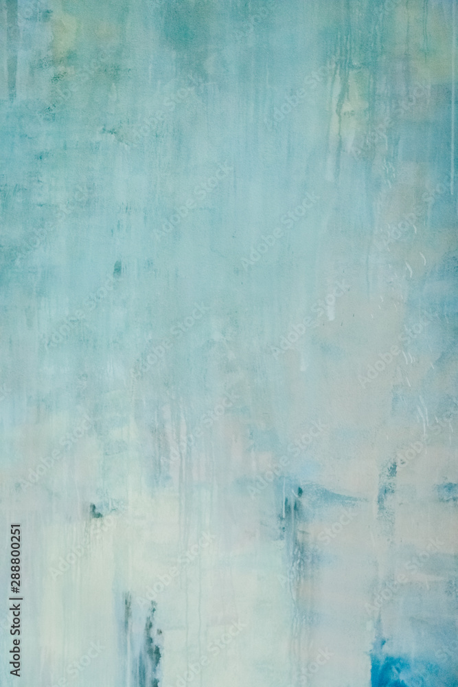 Fototapeta premium Old cement paint blue wall