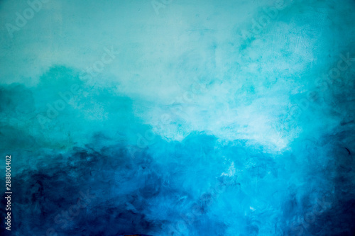 Old cement paint blue wall