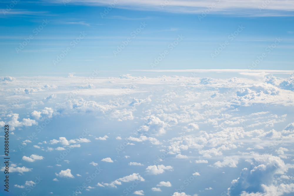 Naklejka premium Blue sky with clouds