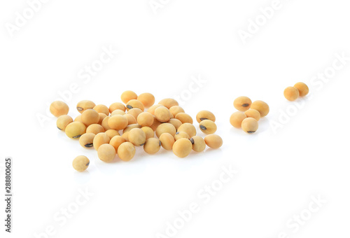 Soy beans isolated  on white background