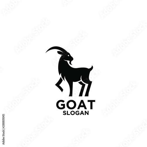 goat logo icon design vector