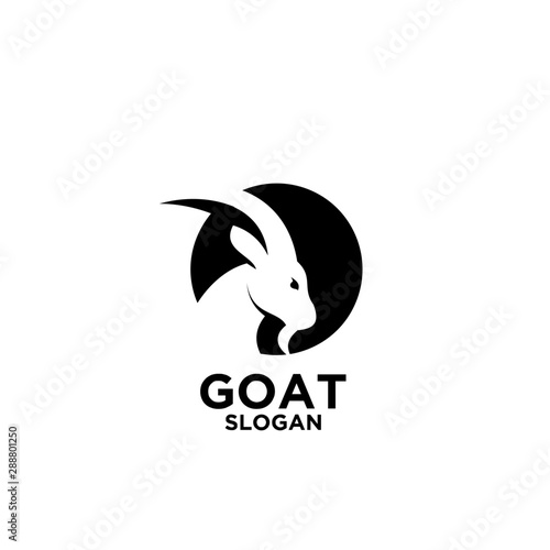 goat logo icon design vector
