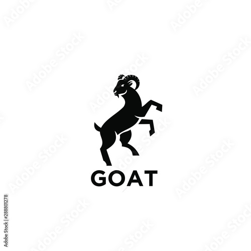 goat logo icon design vector