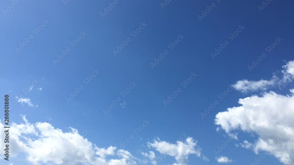 2019年9月10日札幌の青空と白い雲 タイムラプス 2019年9月10日札幌の青空と白い雲 タイムラプス