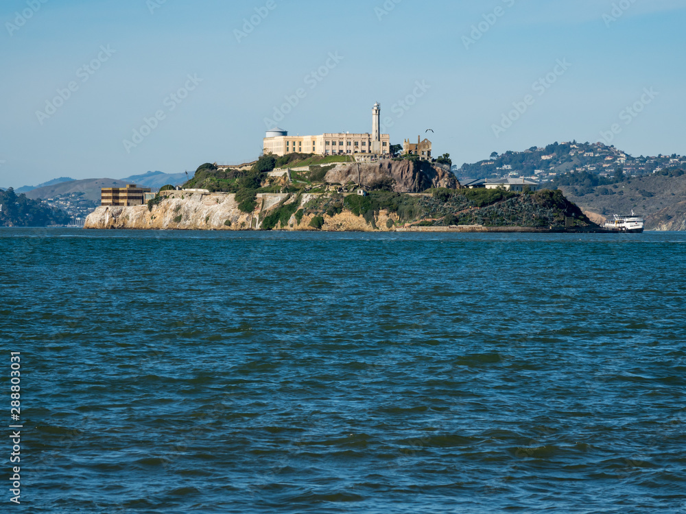 Alcatraz Island in the San Francisco Bay