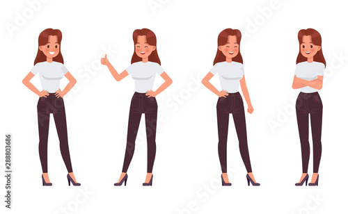 Woman character vector design. no5