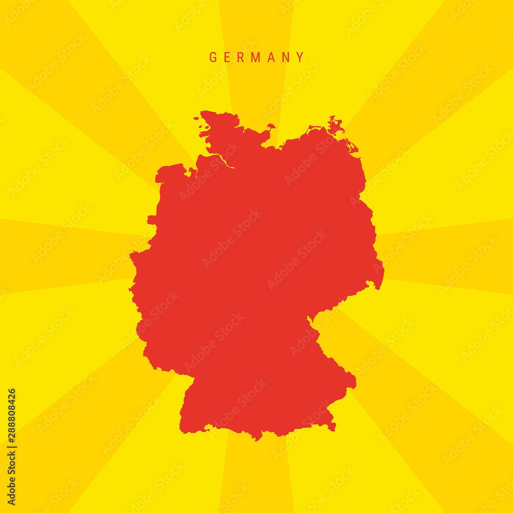 Obraz premium Germany Vector Map