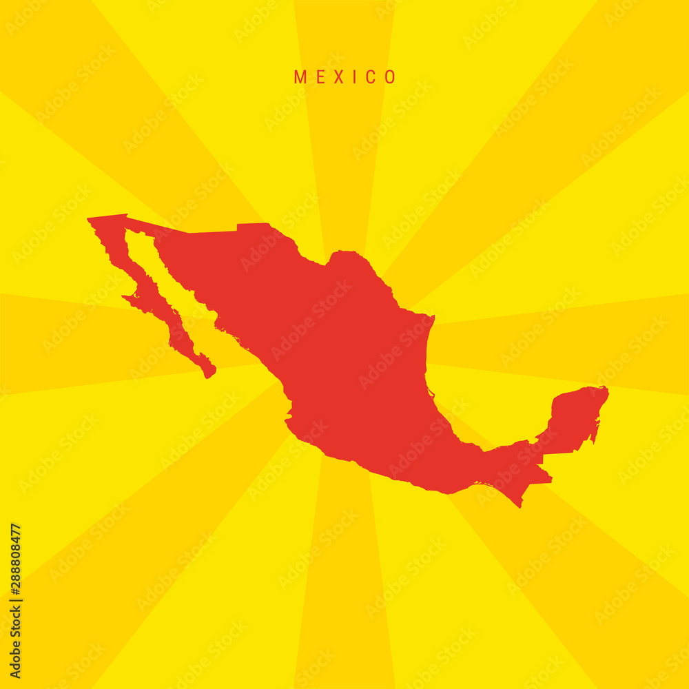 Obraz premium Mexico Vector Map