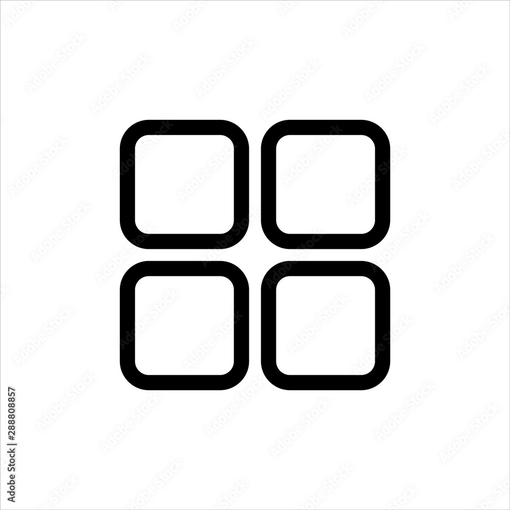 Menu Icon with flat line style icon for web site design, logo, app, UI isolated on white background Menu Icon with flat line style icon for web site design, logo, app, UI isolated on white background