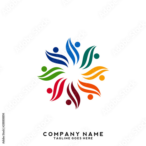 Creative people logo design template © Catharsis