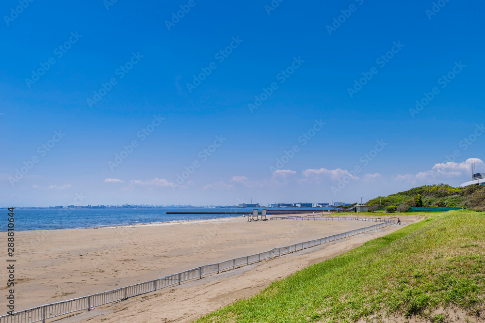 幕張海浜公園 幕張の浜と海 Stock 写真 | Adobe Stock