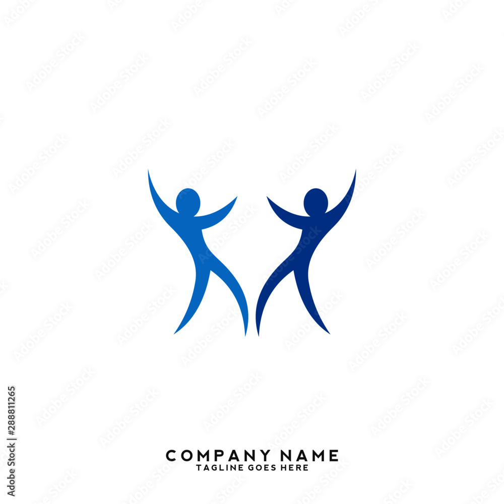 Creative people logo design templat Creative people logo design templat
