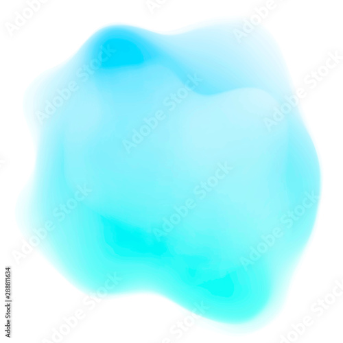 abstract soft pastel blue blob