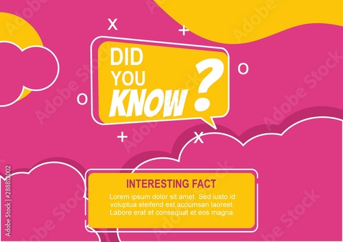 Did you know banner with red background