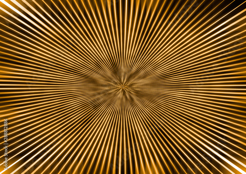 Abstract background with gold rays