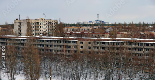 Panorama of the city of Pripyat