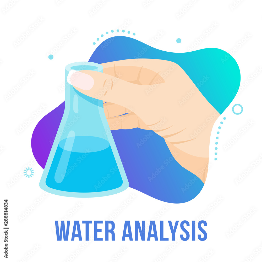 Water analysis concept Water analysis concept