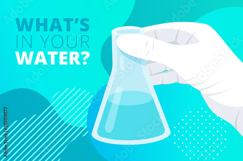 What is in your water laboratory research concept