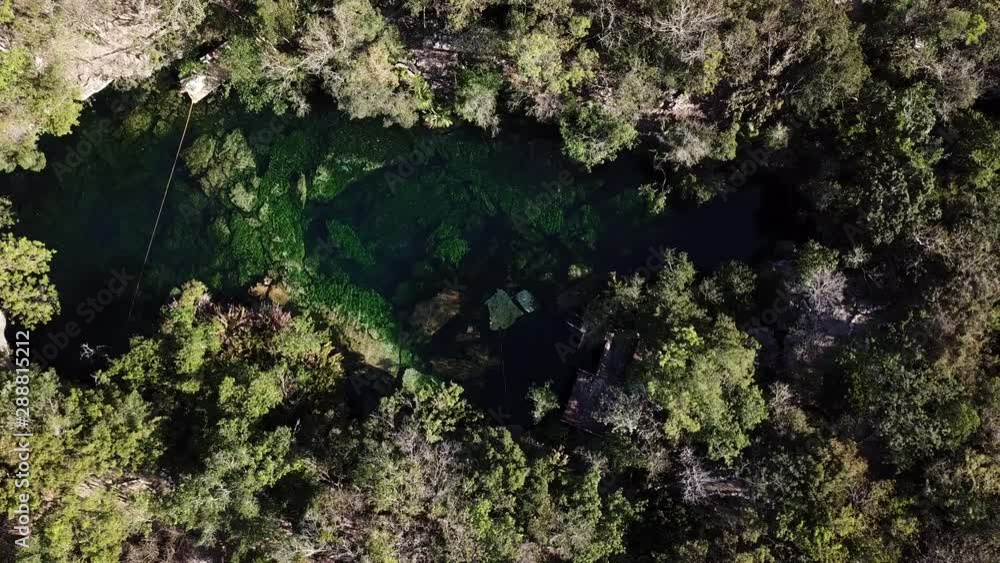 Cenote Jardin del Eden Cenotes. Aerial view. Quintana Roo, Yucatan, Mexico Cenote Jardin del Eden Cenotes. Aerial view. Quintana Roo, Yucatan, Mexico