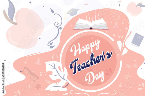 Happy world teacher's day background 5